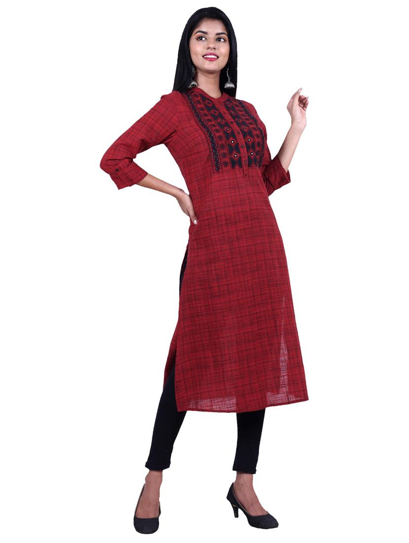 women's straight kurta - 19944717 - Standard Image - 1