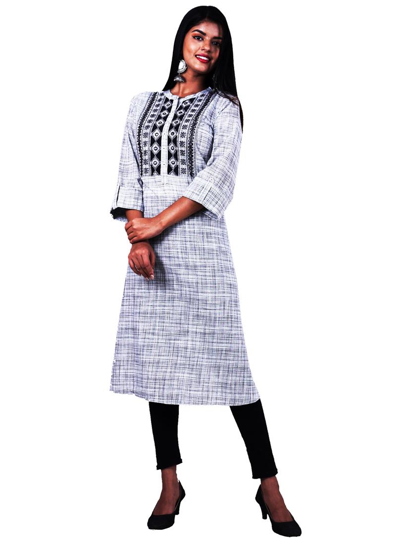 women's straight kurta - 19944718 - Standard Image - 1