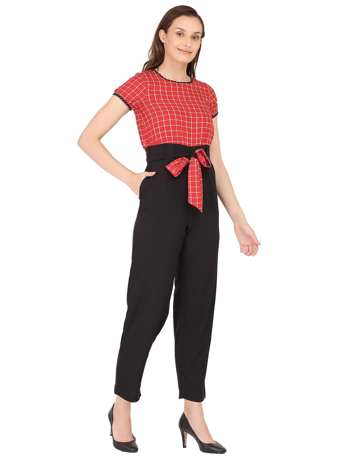 women printed full leg jumpsuit - 19945221 -  Standard Image - 1