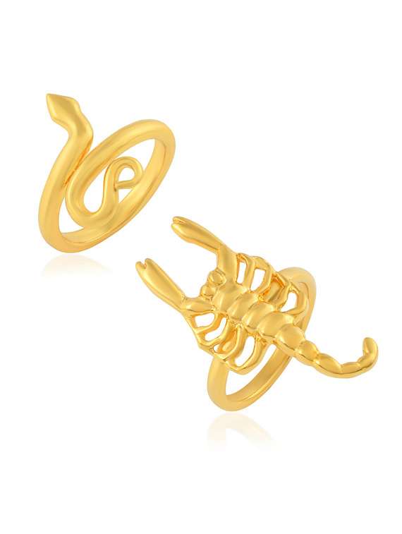 gold plated ring combo