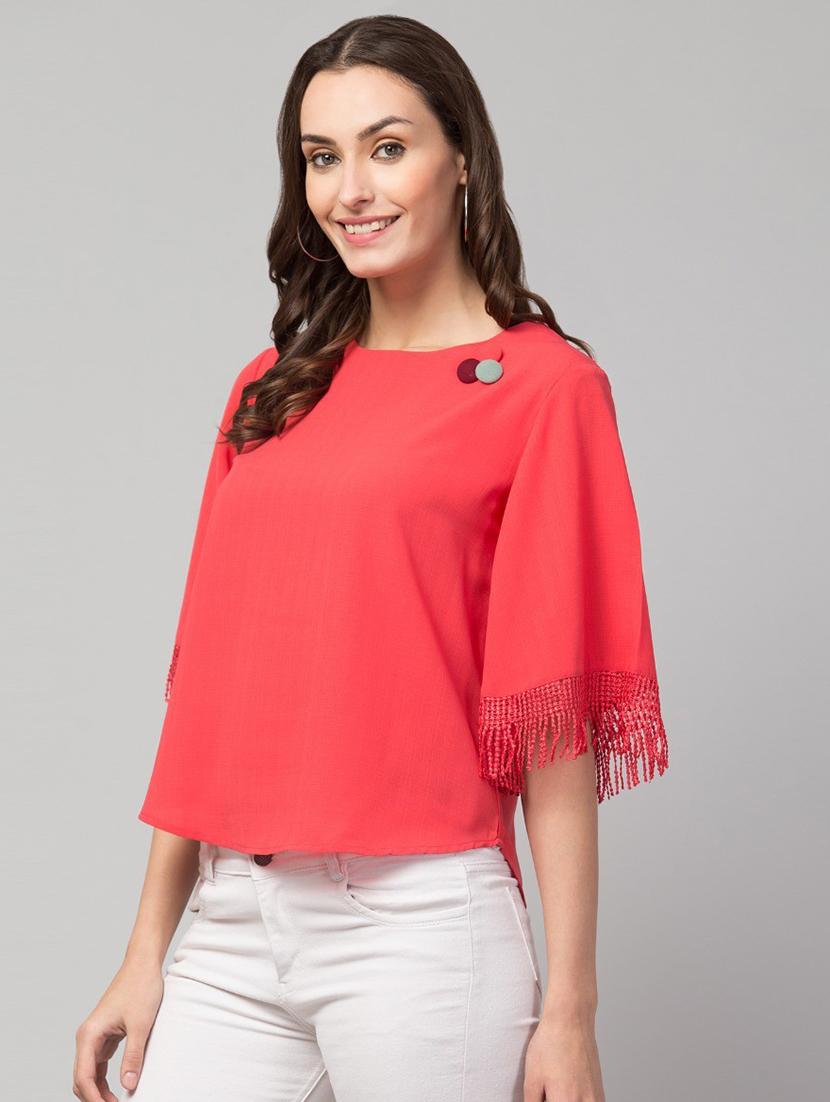 pink solid regular top - 19945568 - Standard Image - 1