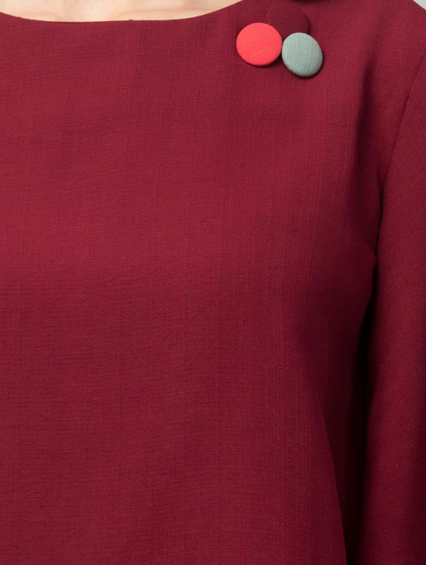maroon solid regular top - 19945569 - Standard Image - 4