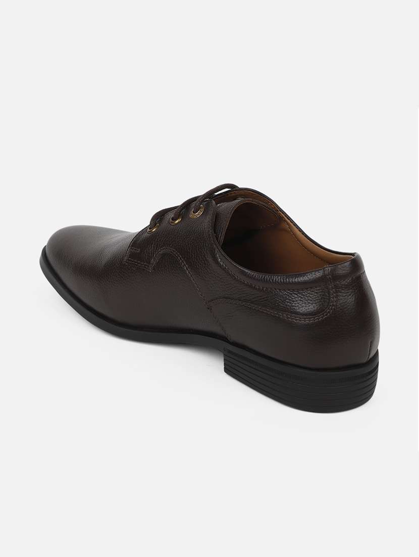 brown lace-up derby shoes - 19945668 -  Standard Image - 1