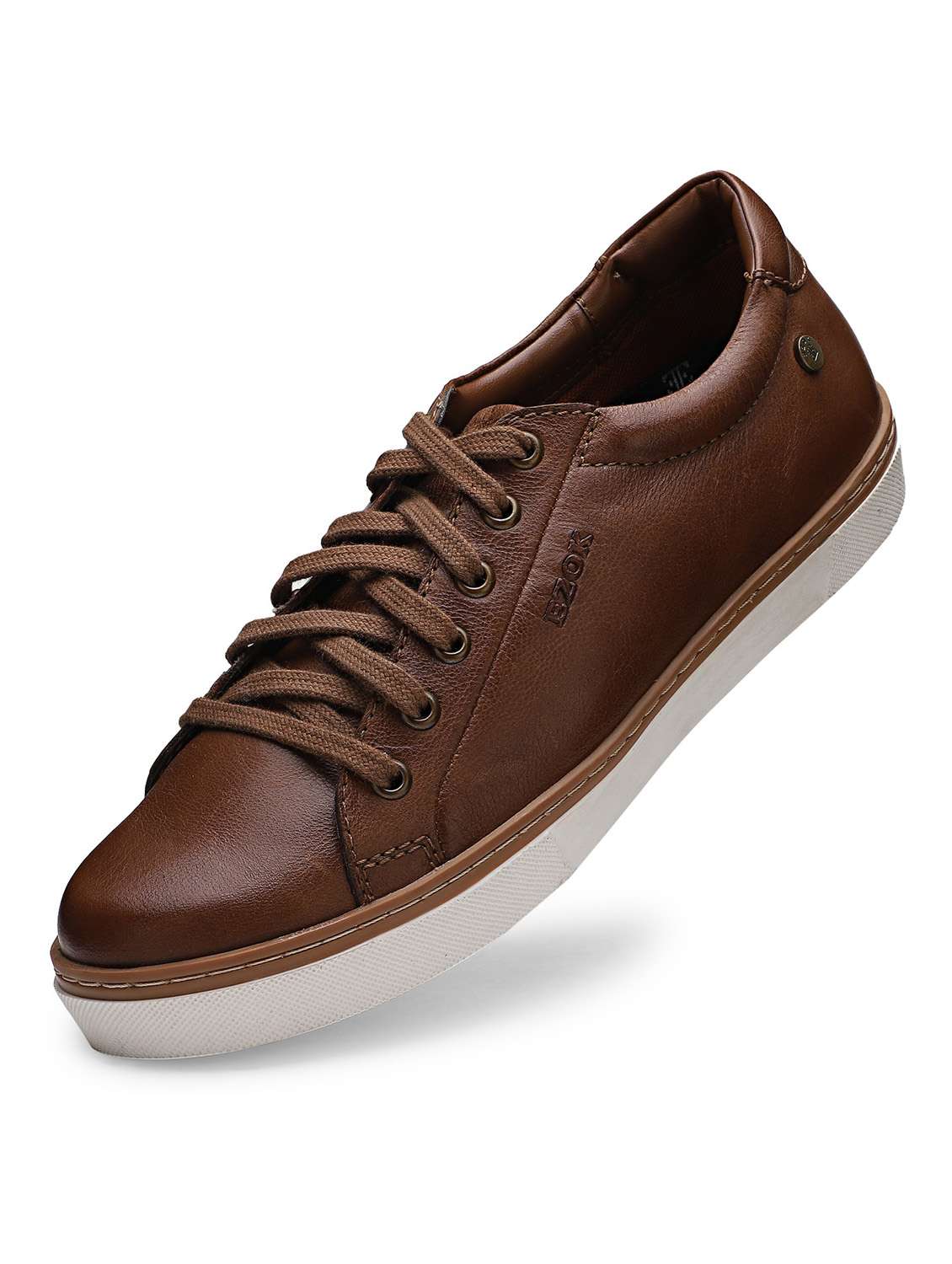 men brown lace up sneaker - 19945702 -  Standard Image - 1