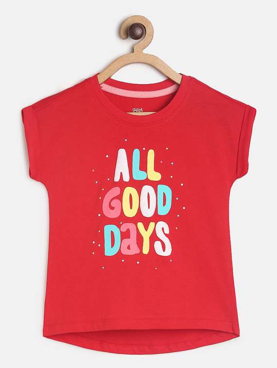 girls round neck top