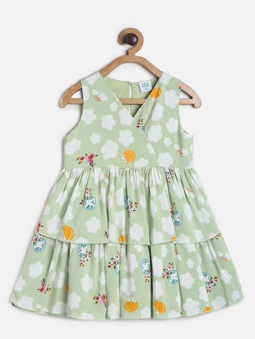 girls round neck sleeveless frock - 19946333 -  Standard Image - 0