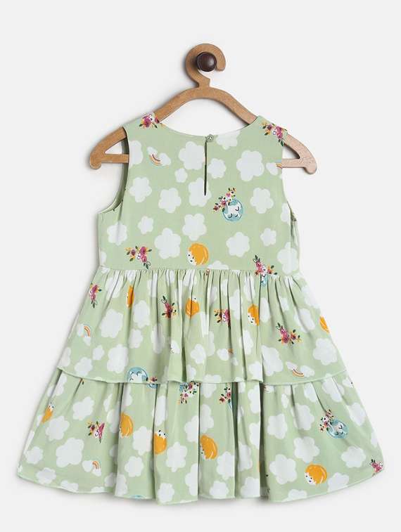 girls round neck sleeveless frock - 19946333 - Standard Image - 1