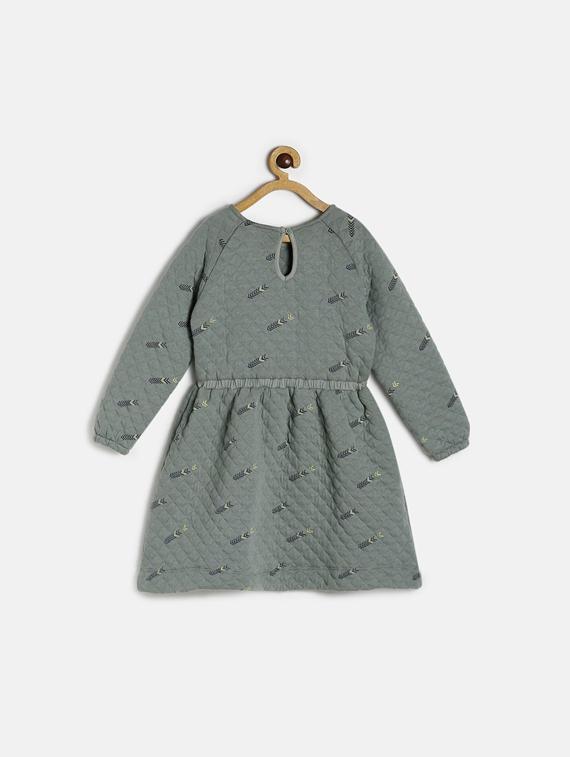 girls green cotton frock - 19946375 -  Standard Image - 1