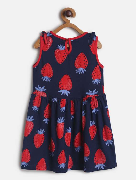 girls round neck sleeveless frock - 19946752 - Standard Image - 1