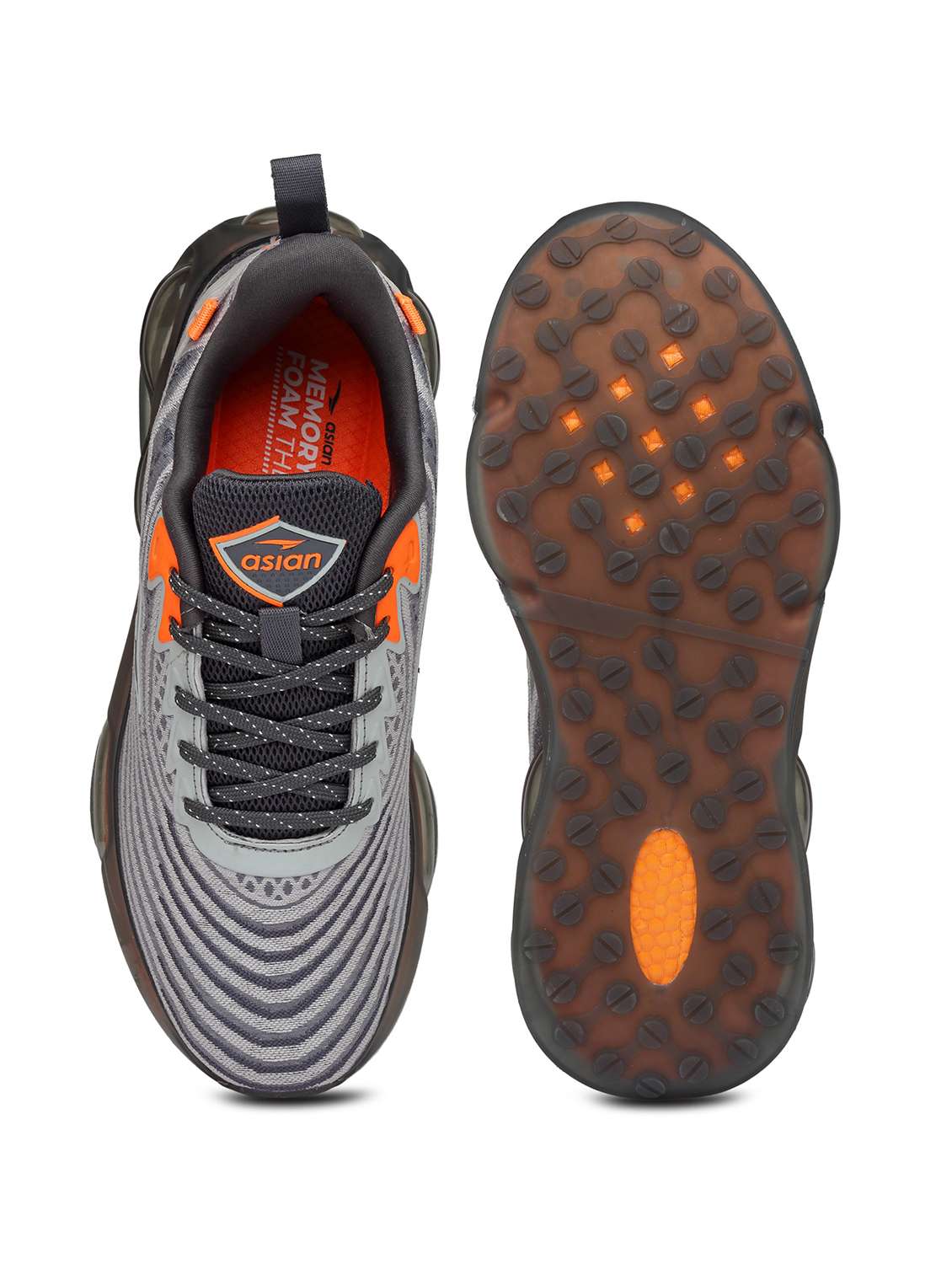 grey lace up sport shoe - 19946819 - Standard Image - 4