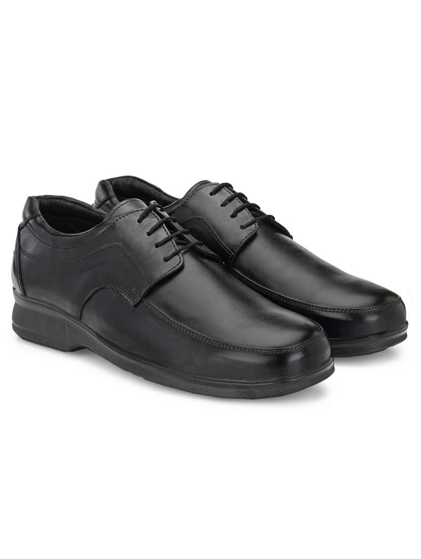 black leather lace up formal shoes - 19947230 -  Standard Image - 1