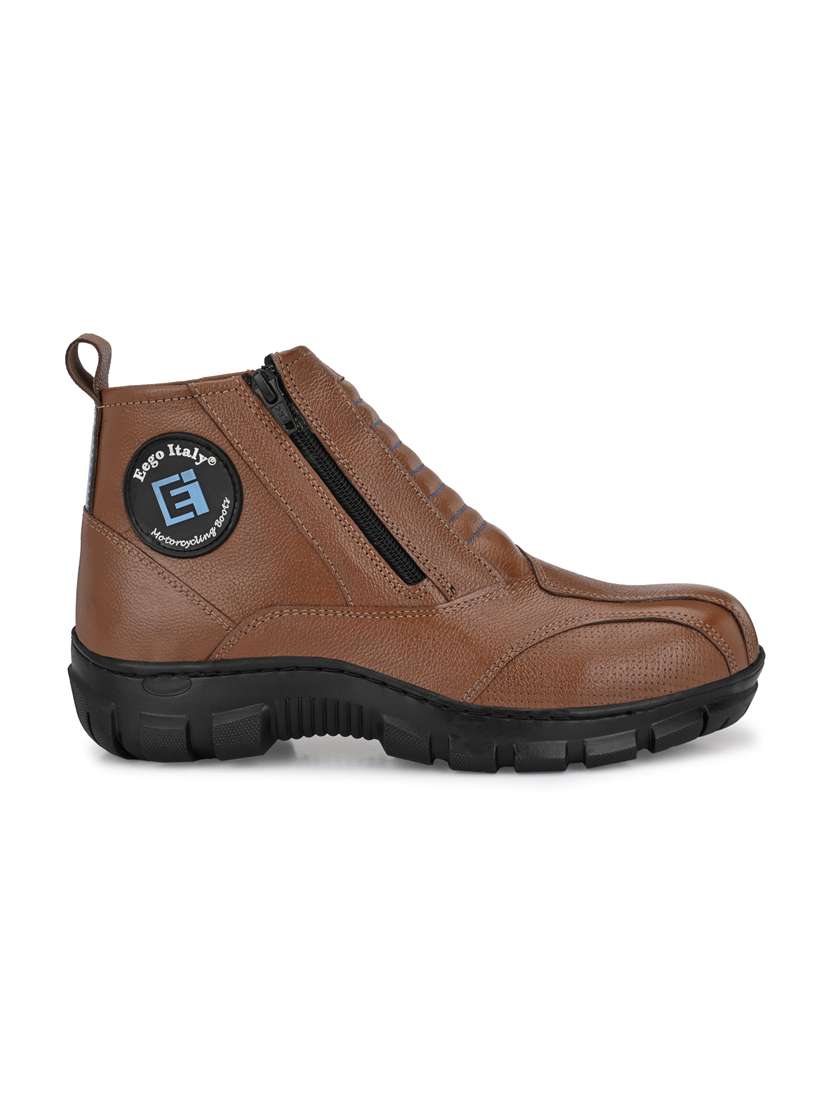 tan leather slip on boots - 19947331 - Standard Image - 4