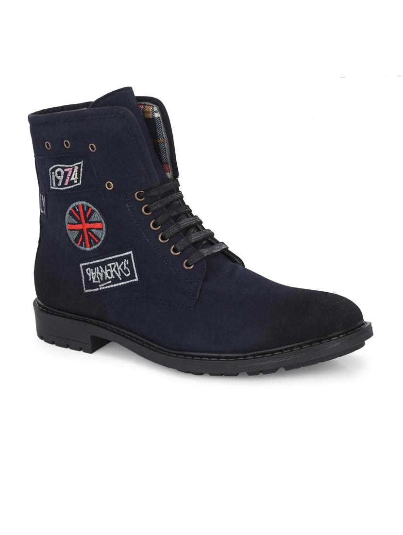 blue synthetic high tops boots - 19947360 -  Zoom Image - 0
