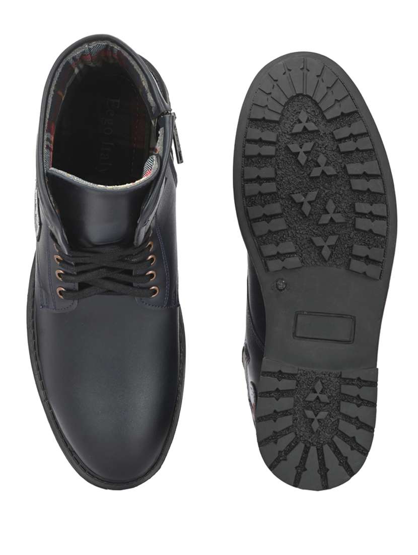 blue synthetic high tops boots - 19947368 -  Standard Image - 4