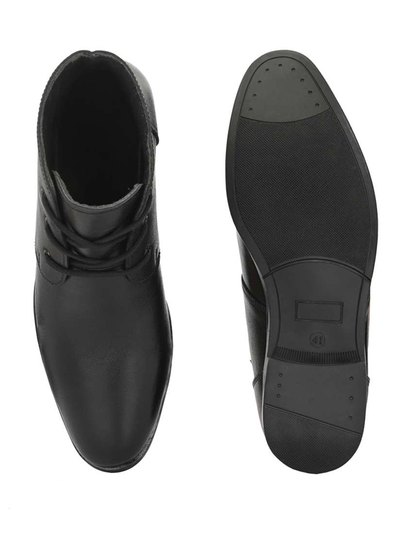 black leather lace up boot - 19947386 -  Standard Image - 4