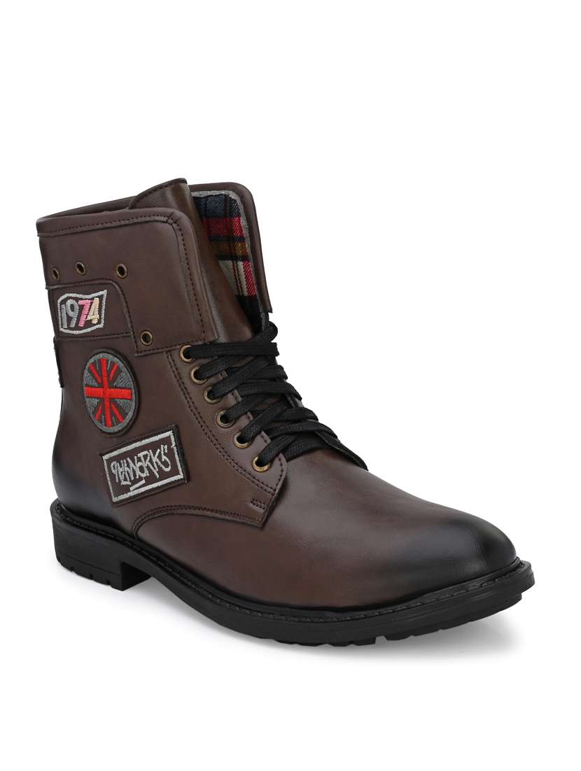 black leather high ankle boot - 19947391 -  Standard Image - 1