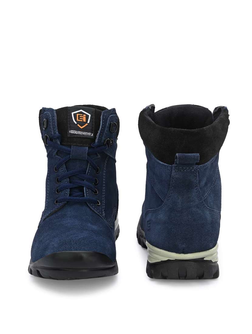 blue lace up high ankle boot - 19947396 -  Standard Image - 4