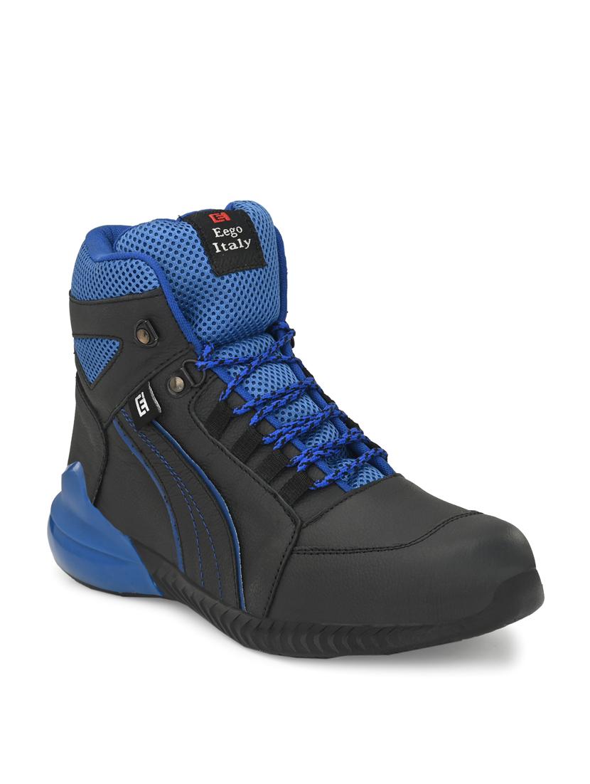 blue lace up high ankle boot - 19947427 - Zoom Image - 0
