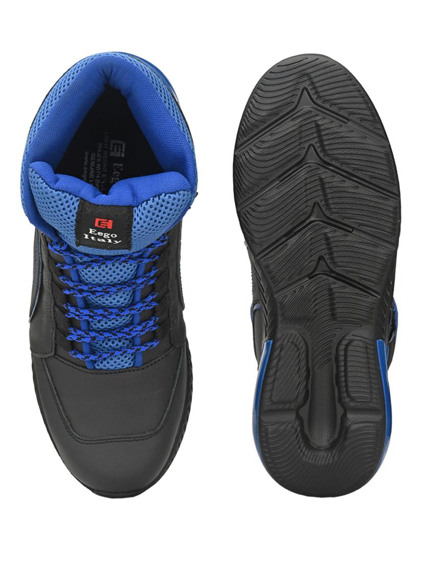 blue lace up high ankle boot - 19947427 - Standard Image - 4