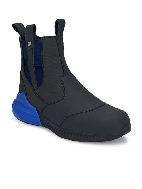 black slip on high ankle boot - 19947436 - Standard Image - 0