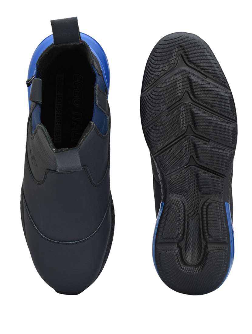 black slip on high ankle boot - 19947436 - Standard Image - 4