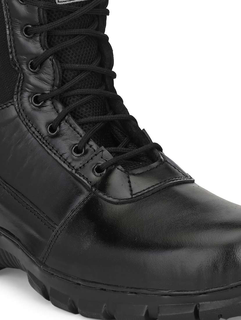 black lace up high ankle boot - 19947480 -  Standard Image - 4