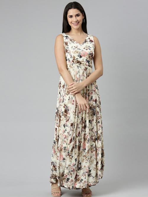 women's fit & flare floral dress - 19947729 -  Standard Image - 0