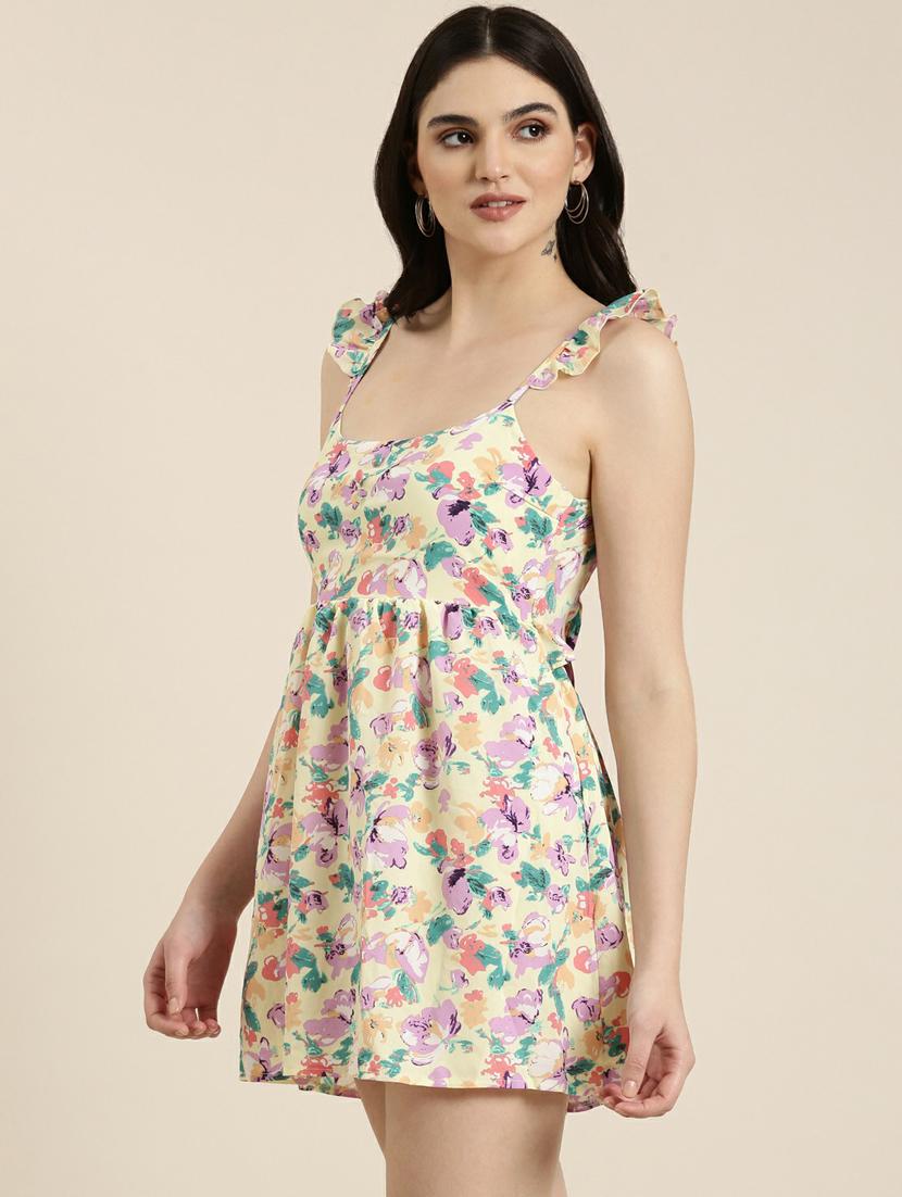 women's fit & flare floral dress - 19947763 -  Standard Image - 1