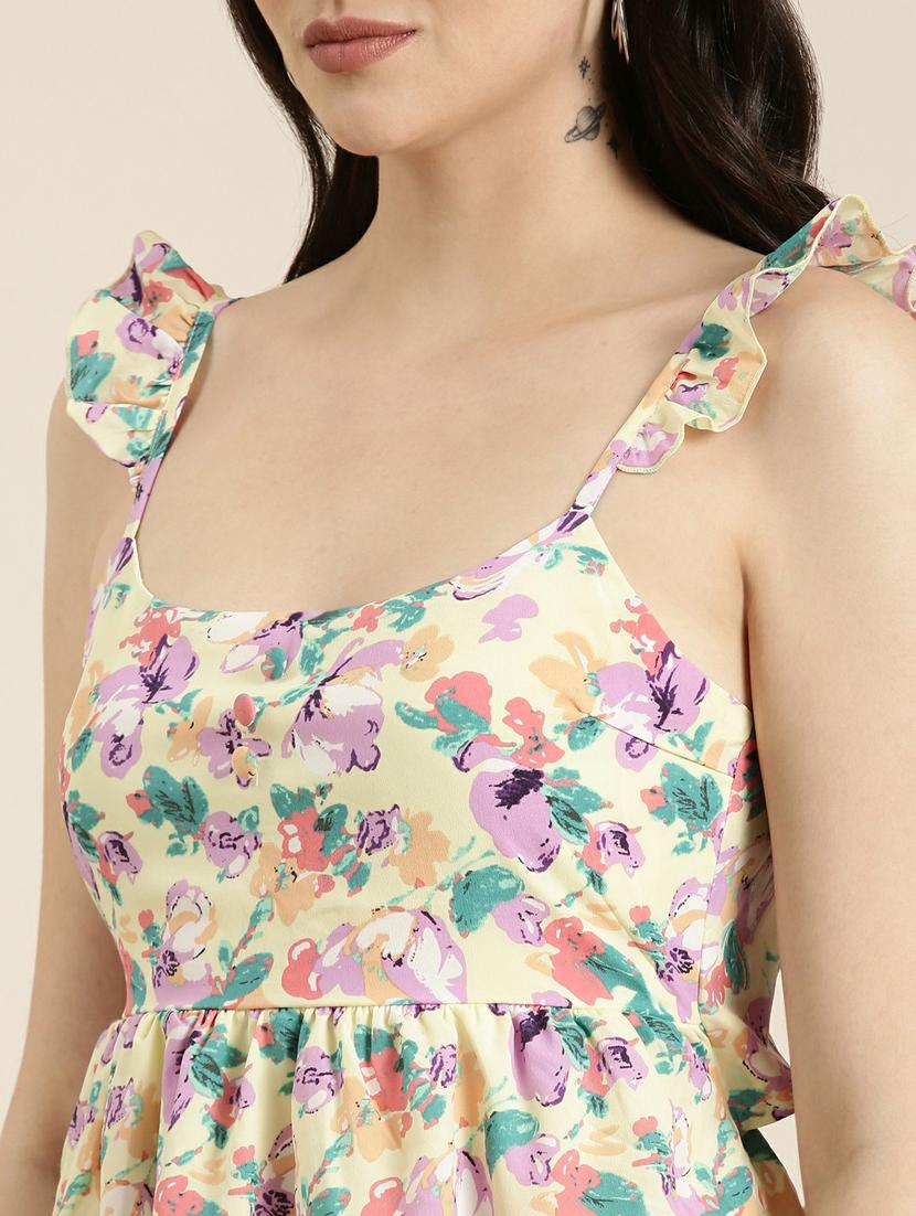 women's fit & flare floral dress - 19947763 - Standard Image - 6