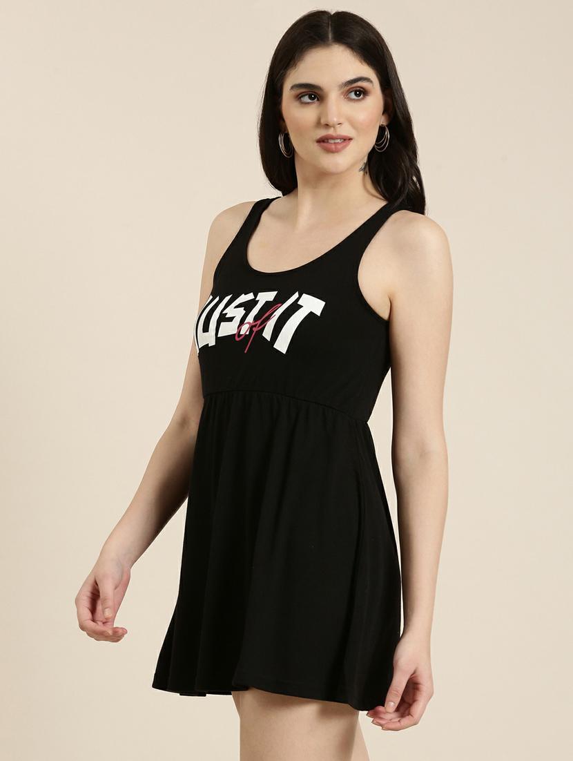 women's typography dress - 19947768 - Standard Image - 1