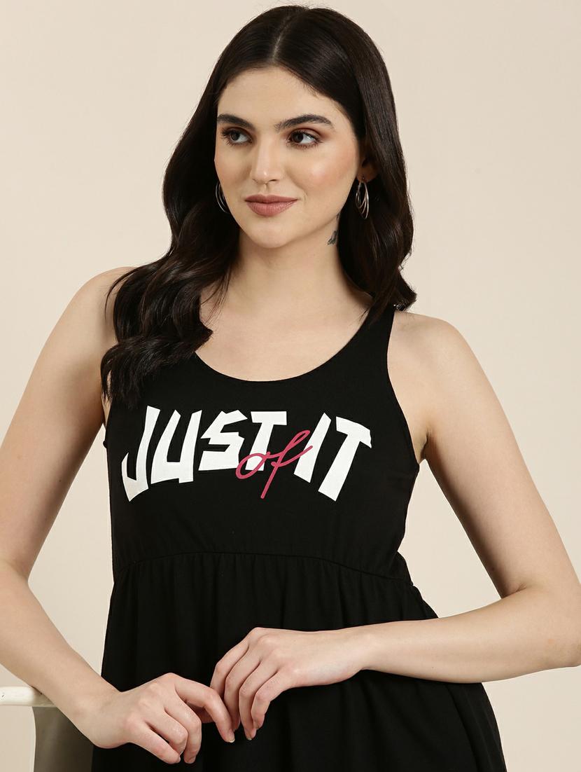 women's typography dress - 19947768 - Standard Image - 4