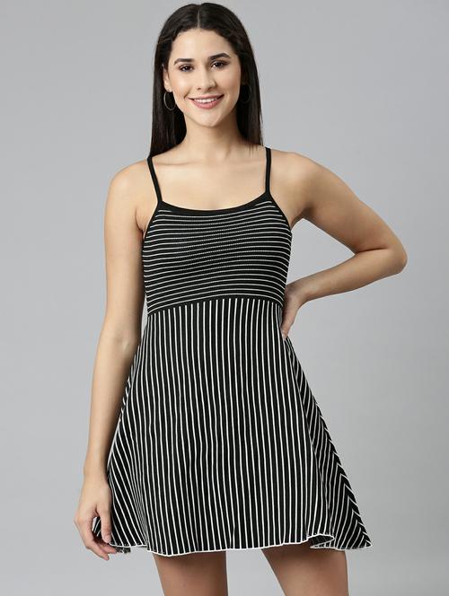 women's fit & flare striped dress - 19947785 -  Standard Image - 0