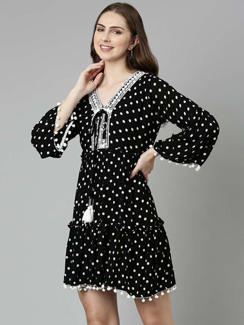 women's tiered dress solid dress - 19947793 -  Standard Image - 1