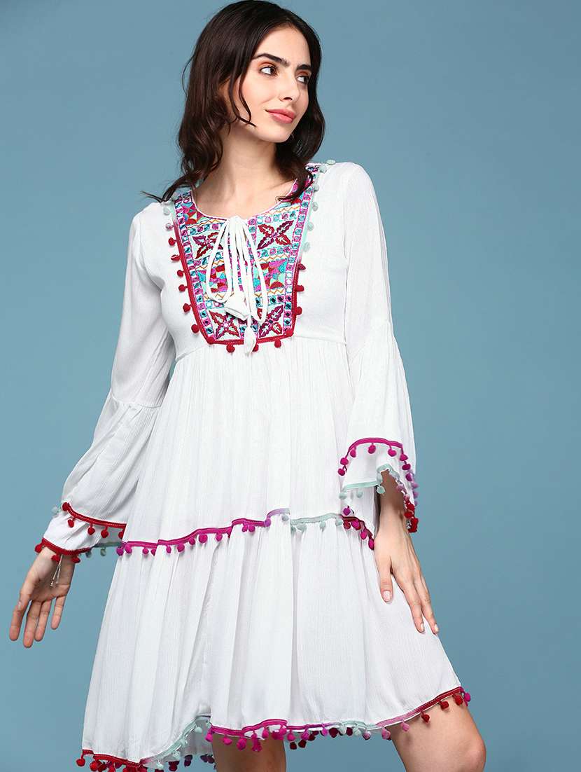 women's tiered dress mini dress - 19947795 -  Standard Image - 1