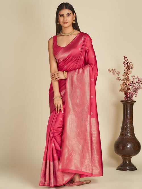 women's banarasi saree with blouse - 19947996 -  Standard Image - 0