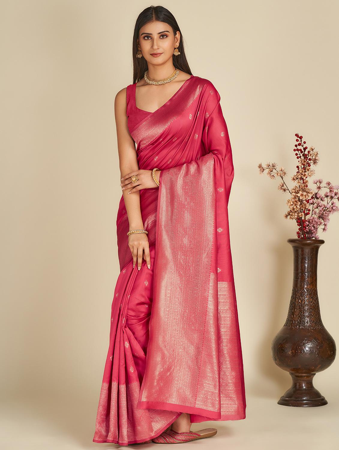 women's banarasi saree with blouse - 19947996 -  Zoom Image - 0