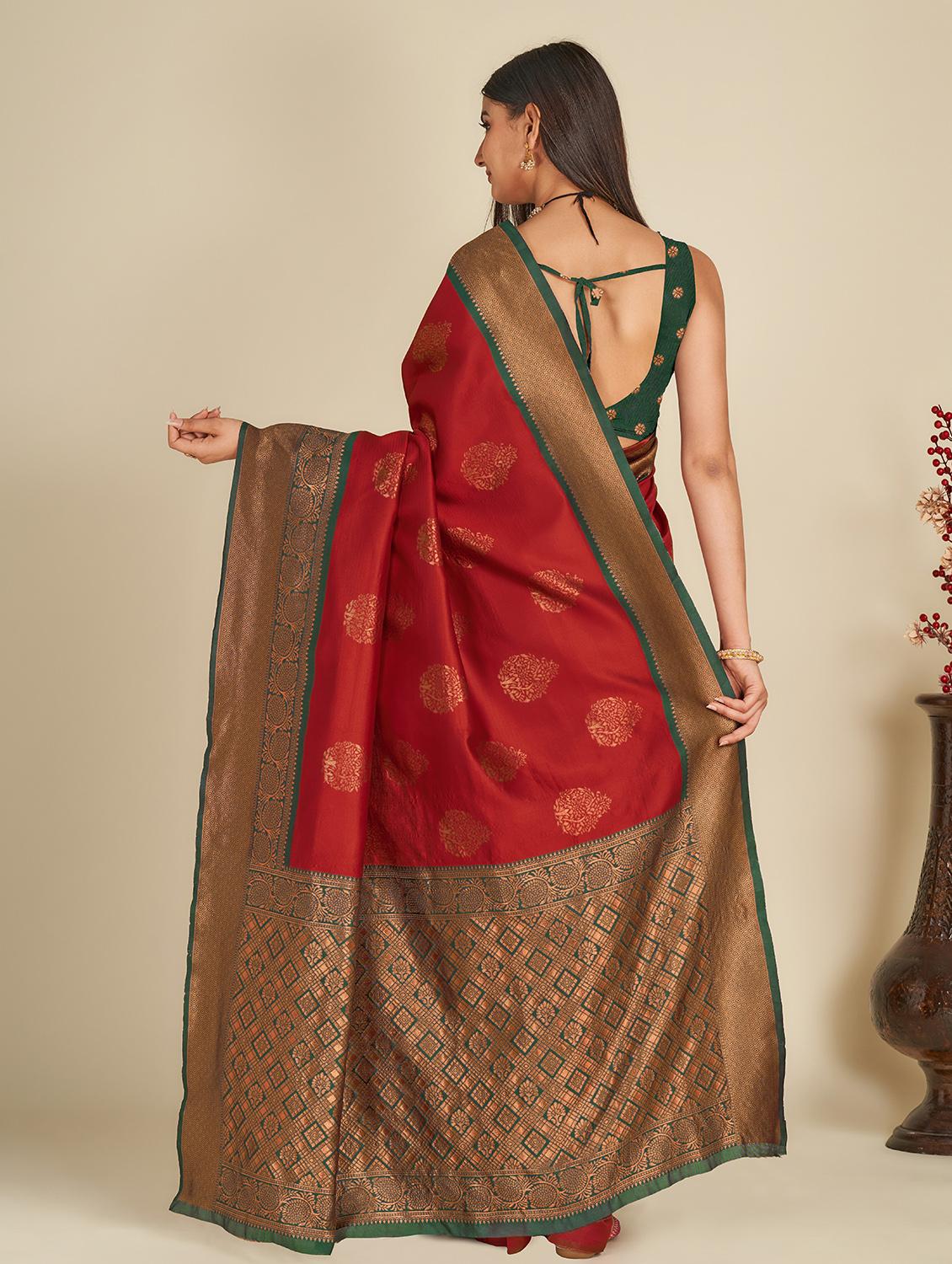 women's banarasi saree with blouse - 19948007 - Standard Image - 1