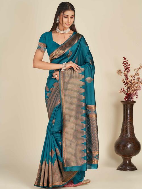women's banarasi saree with blouse - 19948011 -  Standard Image - 0
