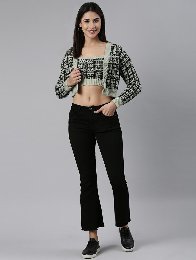 women green wool cardigan - 19948283 - Standard Image - 4