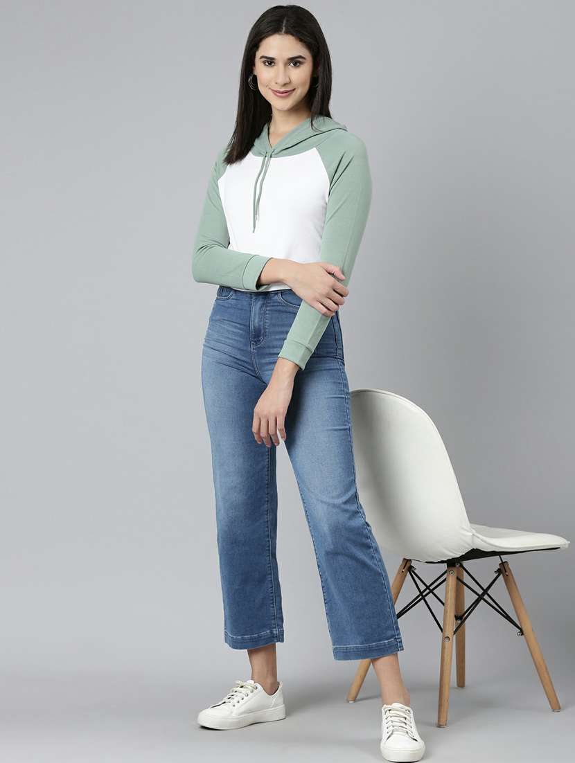 women's color block sweatshirt - 19948287 -  Standard Image - 4