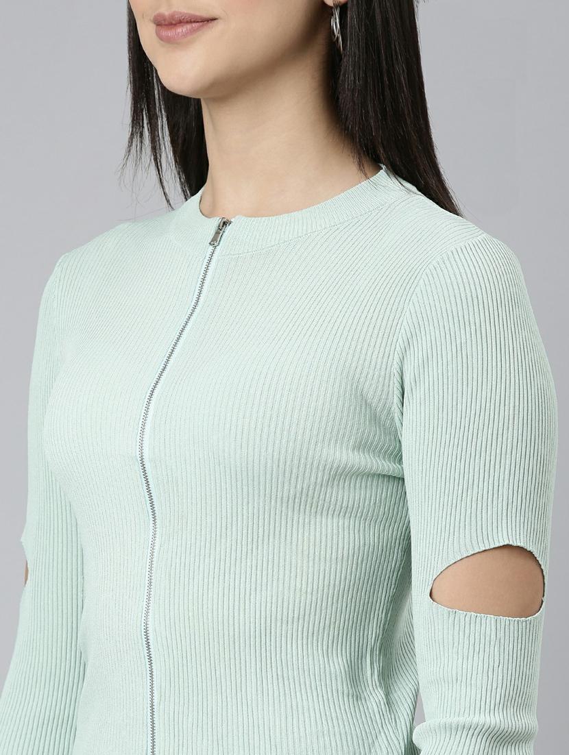 women's straight round neck top - 19948327 - Standard Image - 6