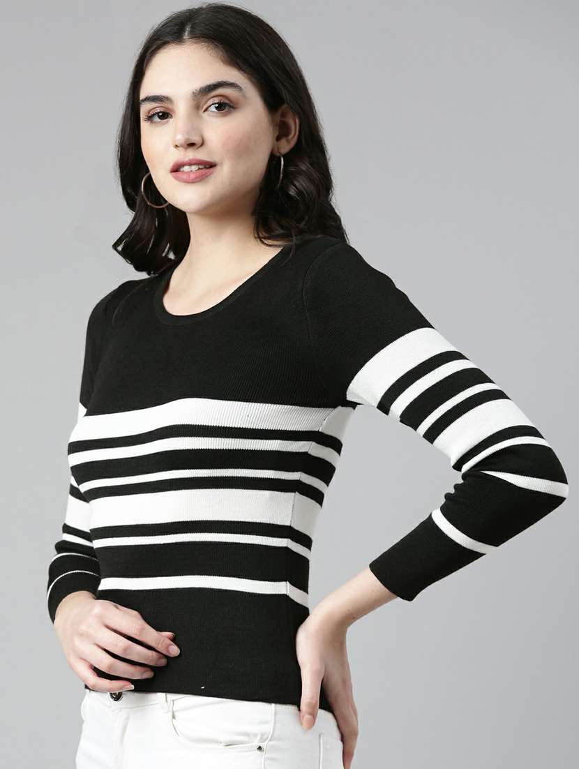 women's straight round neck top - 19948331 -  Standard Image - 1