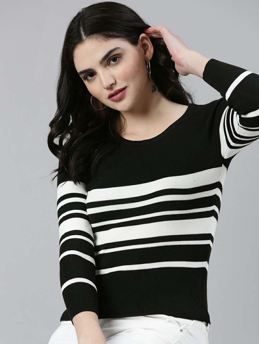 women's straight round neck top - 19948331 -  Standard Image - 4