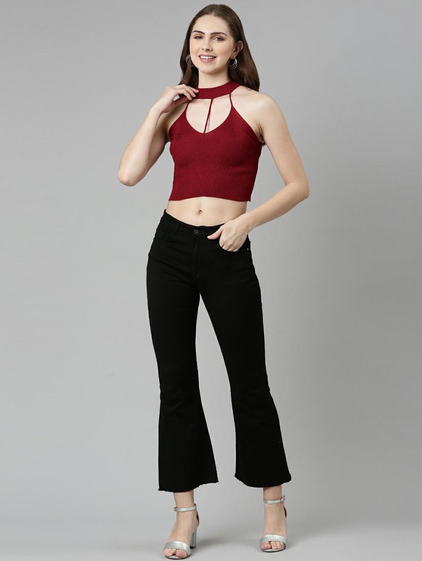 women's crop halter neck top - 19948368 - Standard Image - 4