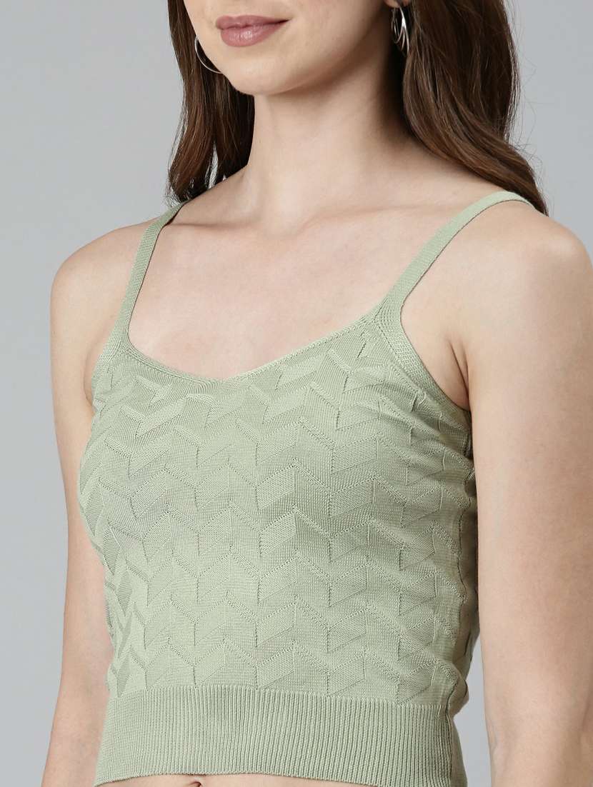 women's crop shoulder strap top - 19948399 -  Standard Image - 6