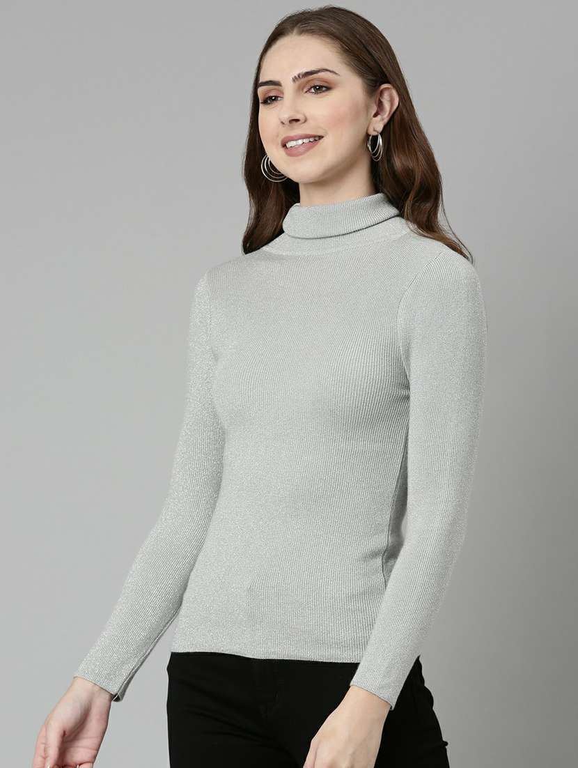 women's straight high neck top - 19948415 -  Standard Image - 1