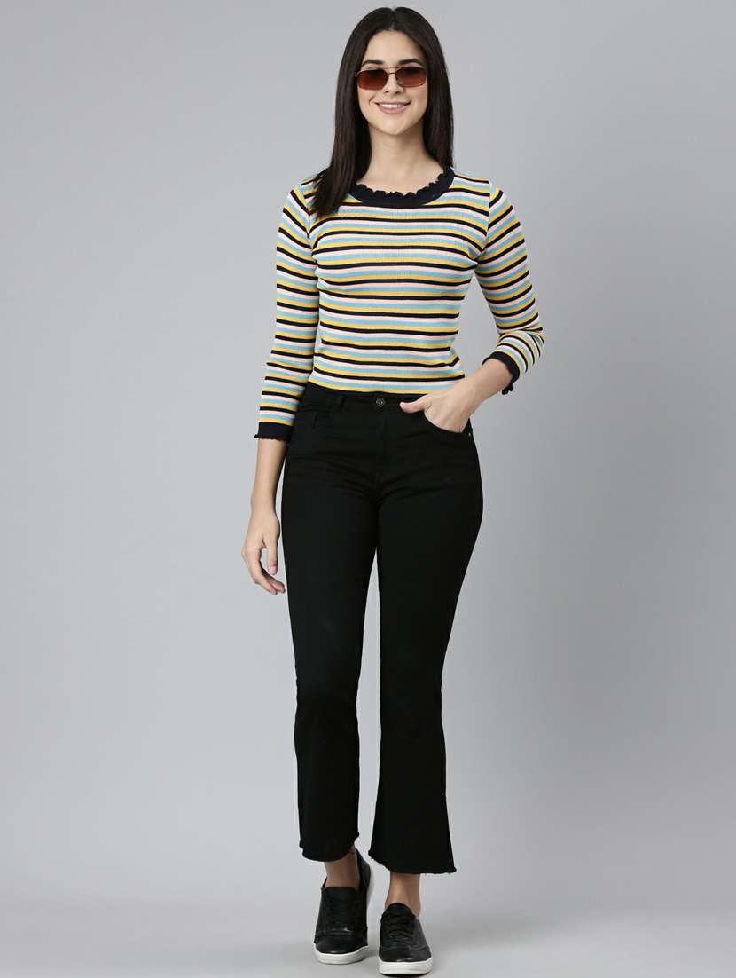 women's straight round neck top - 19948426 -  Standard Image - 4