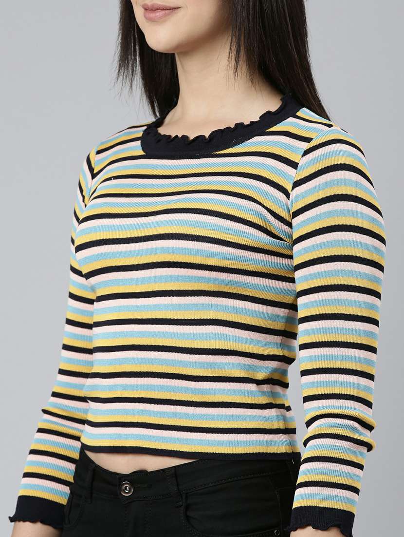 women's straight round neck top - 19948426 -  Standard Image - 6