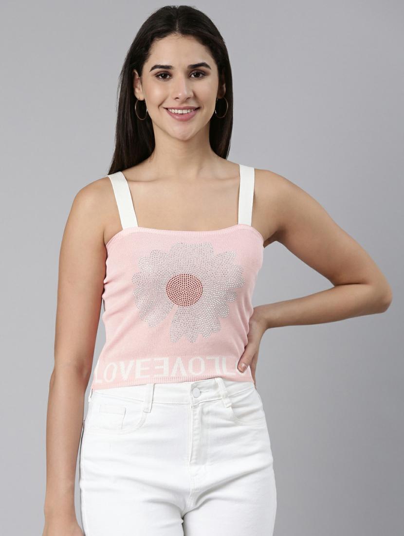 pink acrylic tank  top - 19948478 -  Zoom Image - 0