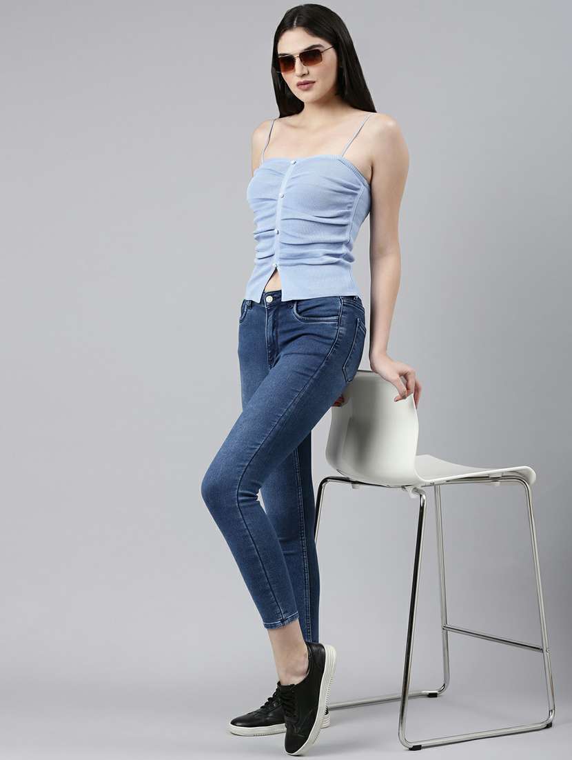 women's straight shoulder strap top - 19948504 - Standard Image - 4